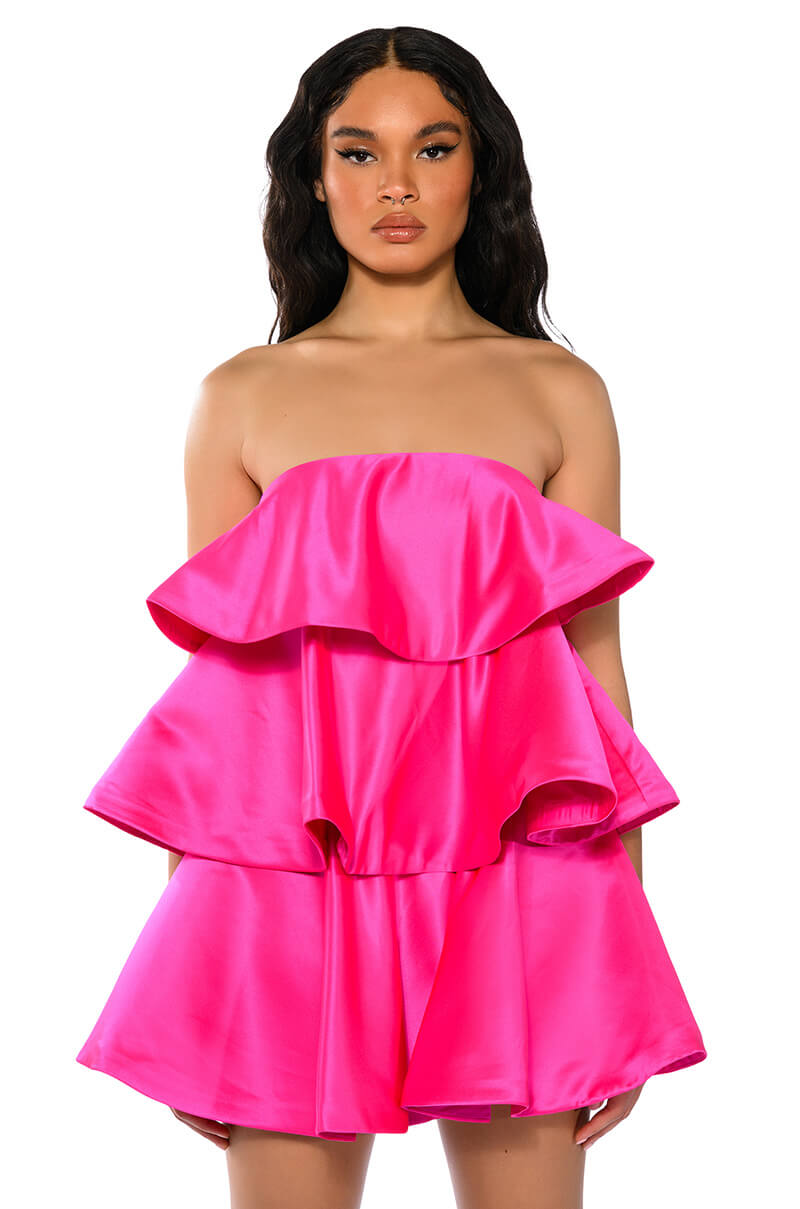 CENTER OF ATTENTION LAYERED MINI DRESS view 0