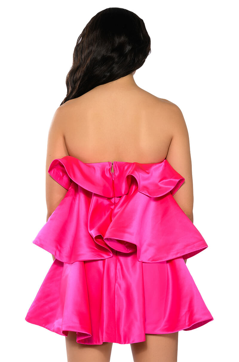 Extra View Center Of Attention Layered Mini Dress