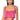 Front View Center Of Attention Rhinestone Top In Pink