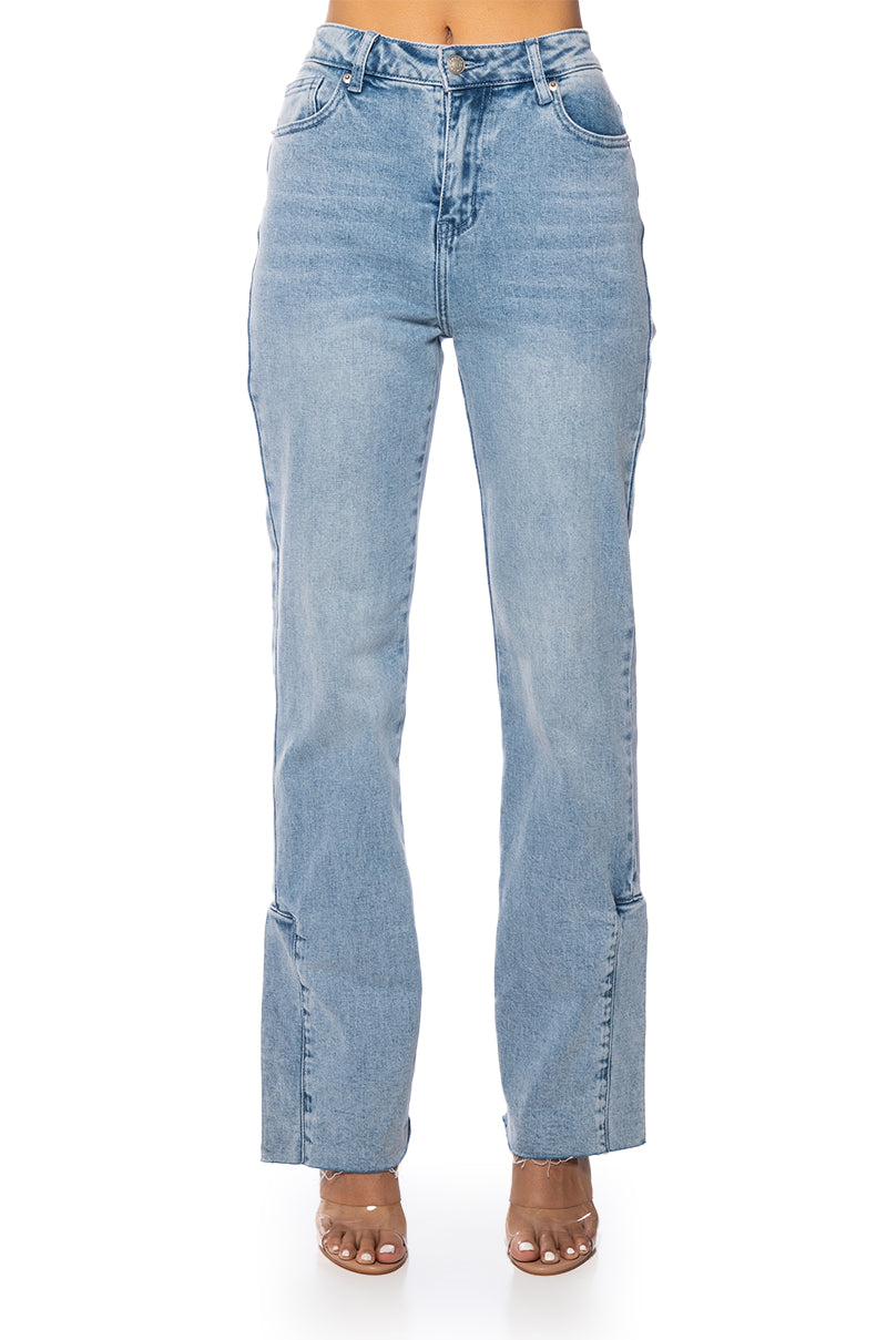 Extra View Cest La Vie High Rise Straight Jeans