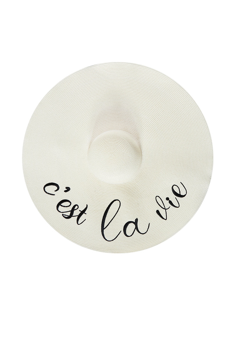 Side View Cest La Vie Oversized Sun Hat 2