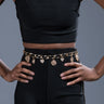 Front View Charmed Chain Belt