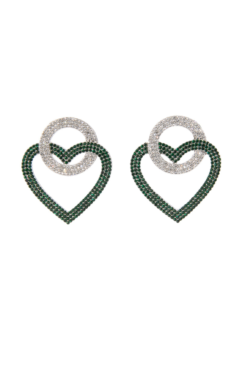 Side View Check It Out Heart Earrings 1