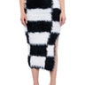 Front View Checkmate Sir Fuzzy Midi Skirt