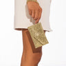 Front View Cheeky Quickie Gold Wristlet