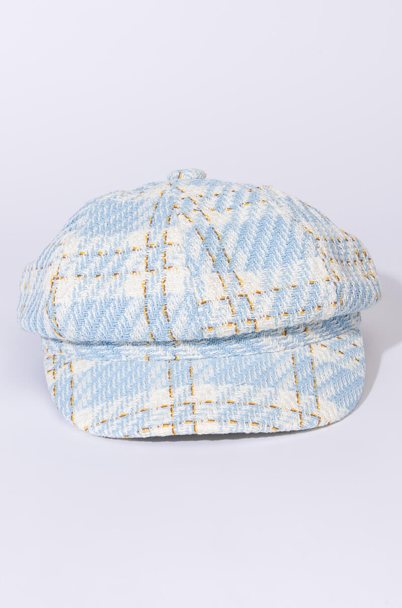 Side View Cher Plaid Baker Hat