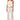 Front View Cherry Blossom Strapless Statement Jumpsuit In Off White