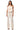 Front View Cherry Blossom Strapless Statement Jumpsuit In Off White