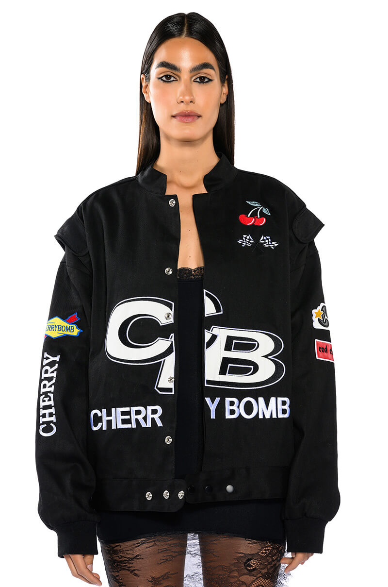Front View Cherry Bomb Oversized Racer Bomber
