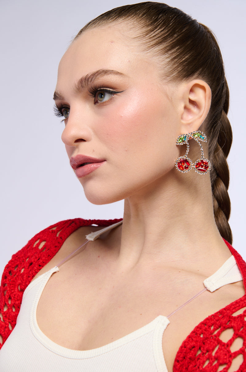 Front View Cherry On Top Earrings 0