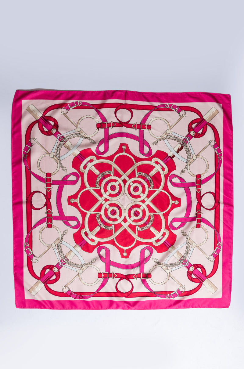 Side View Chic Cest La Vie Satin Scarf