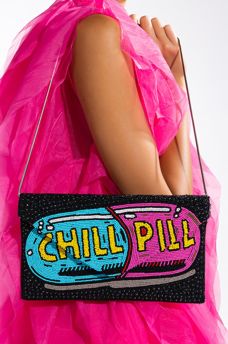 CHILL PILL BEADED CLUTCH view 0