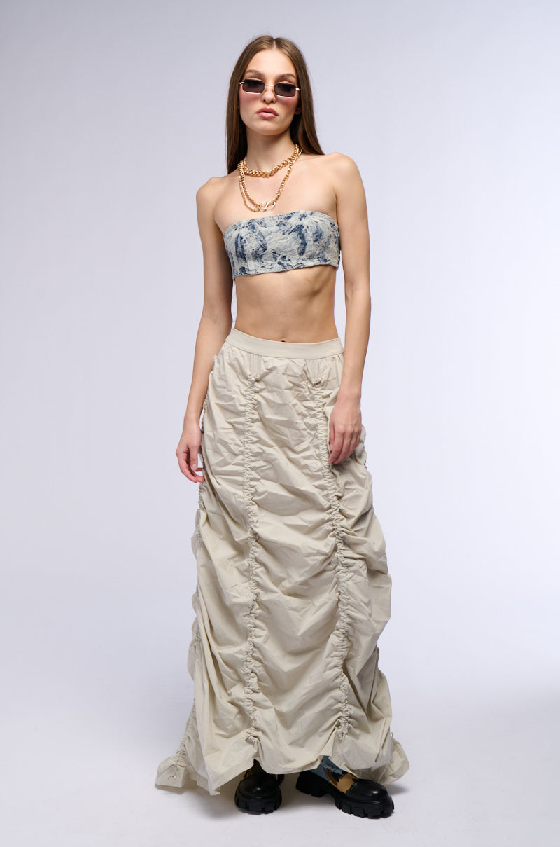 Extra View Chloe Convertible Drawstring High Low Skirt