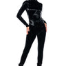 Front View Choose Me Faux Leather Catsuit