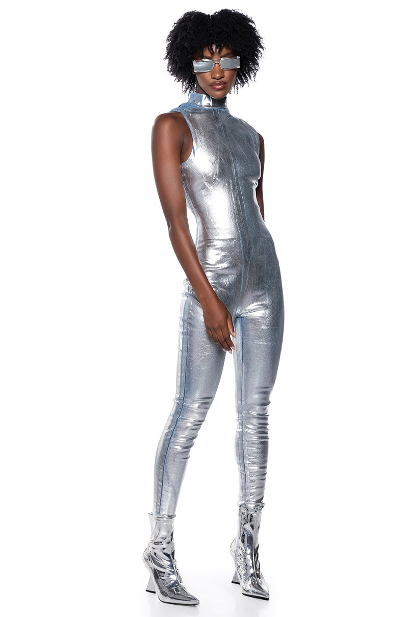 CHROME LOVE METALLIC JUMPSUIT view 0