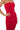 Extra View Cinch Me In Knit Tube Maxi Dress In Red