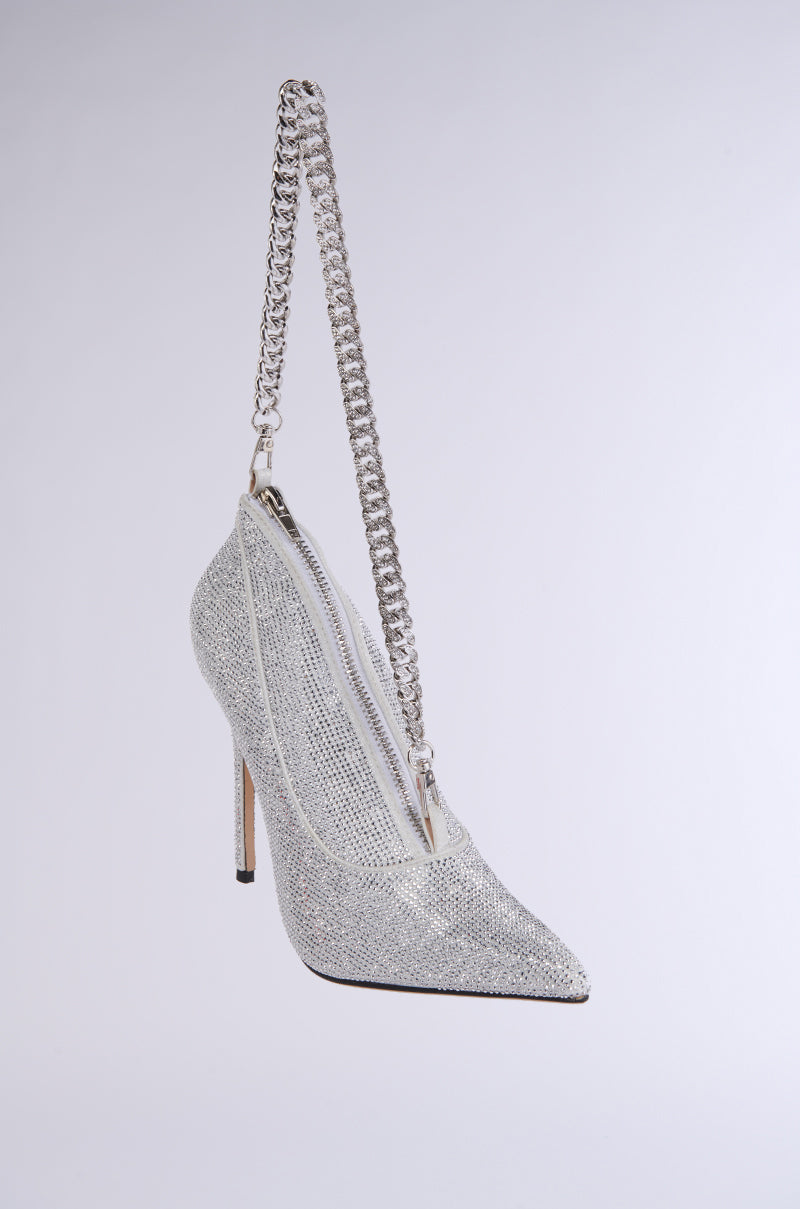 Side View Cindy Bling Shoe Purse