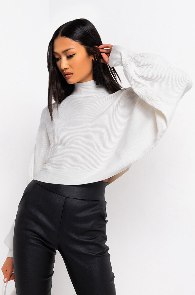 Front View Cinnamon Cookie Sweatshirt in Ivory
