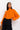 Front View Cinnamon Cookie Sweatshirt in Orange