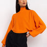 Front View Cinnamon Cookie Sweatshirt in Orange