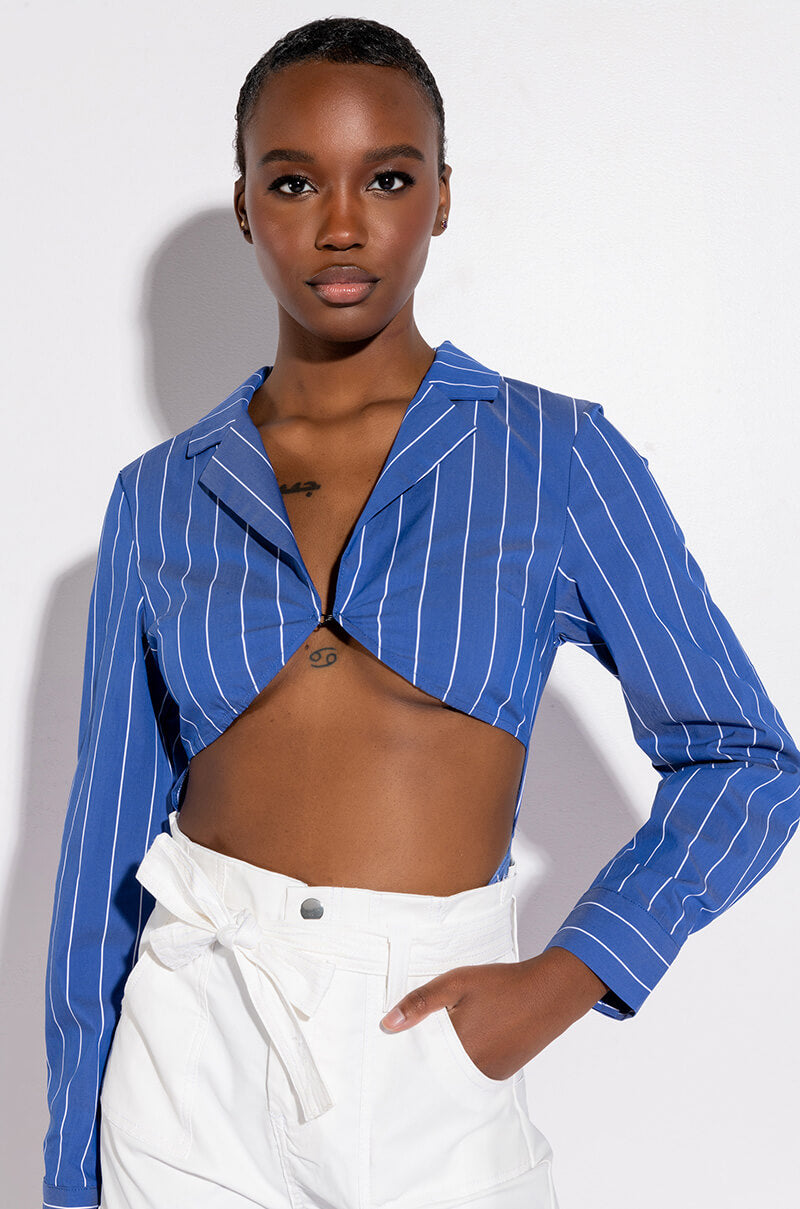 Front View Circle Back Collared Bodysuit