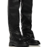 Front View City Of God Black Flat Boot