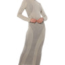 Front View Claira Mineral Wash Contour Midi Dress