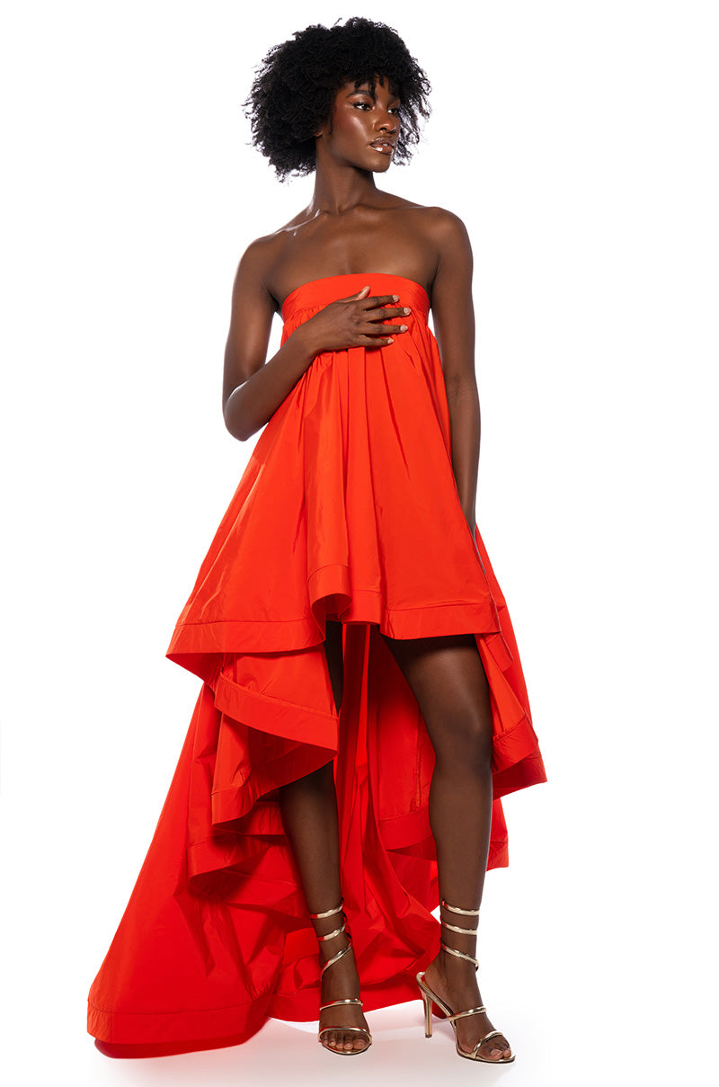 CLARA STRAPLESS HIGH LOW DRESS view 0