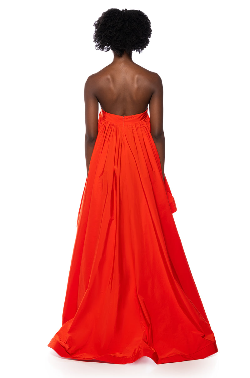 Extra View Clara Strapless High Low Maxi Dress