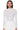 Side View Clarissa Embellished Long Sleeve Mesh Top In White