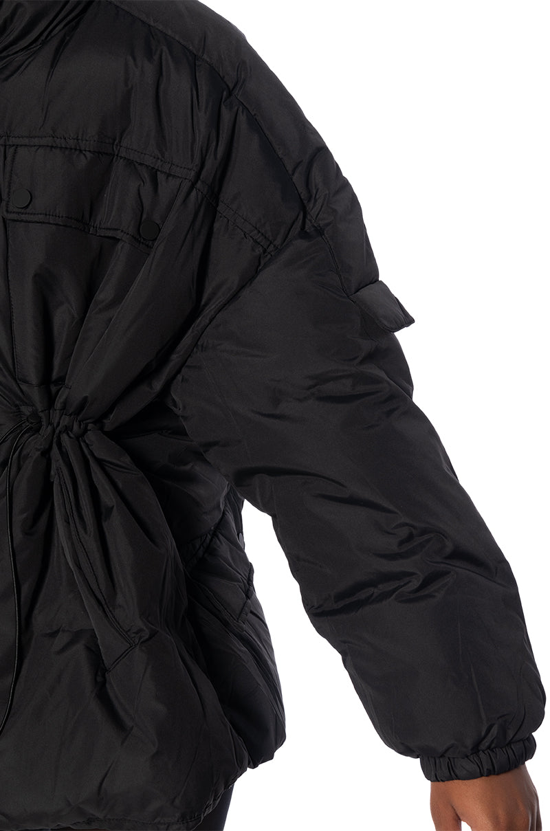 Extra View Classic Cinched Waist Puffer Jacket