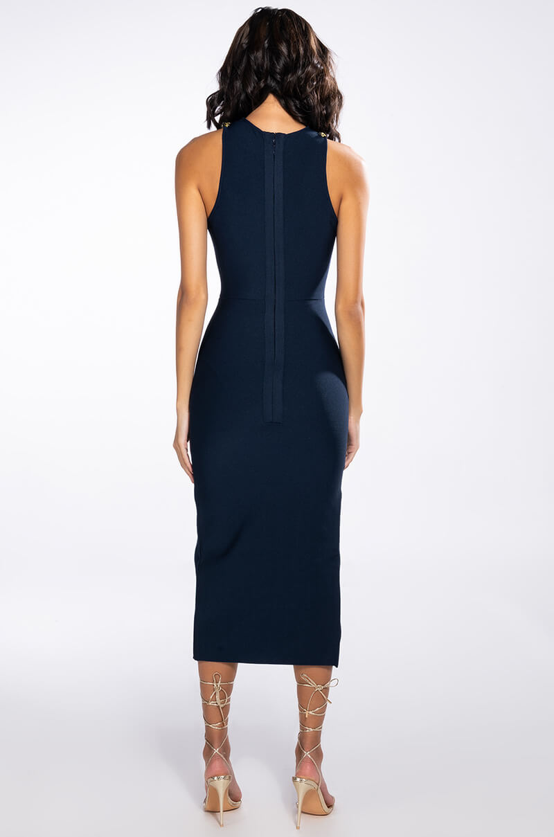 Full View Classy Bitch Looks Bandage Midi Dress 8