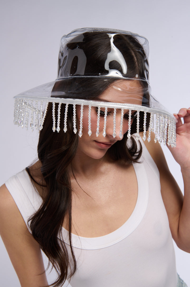 Side View Clear To You Crystal Bucket Hat