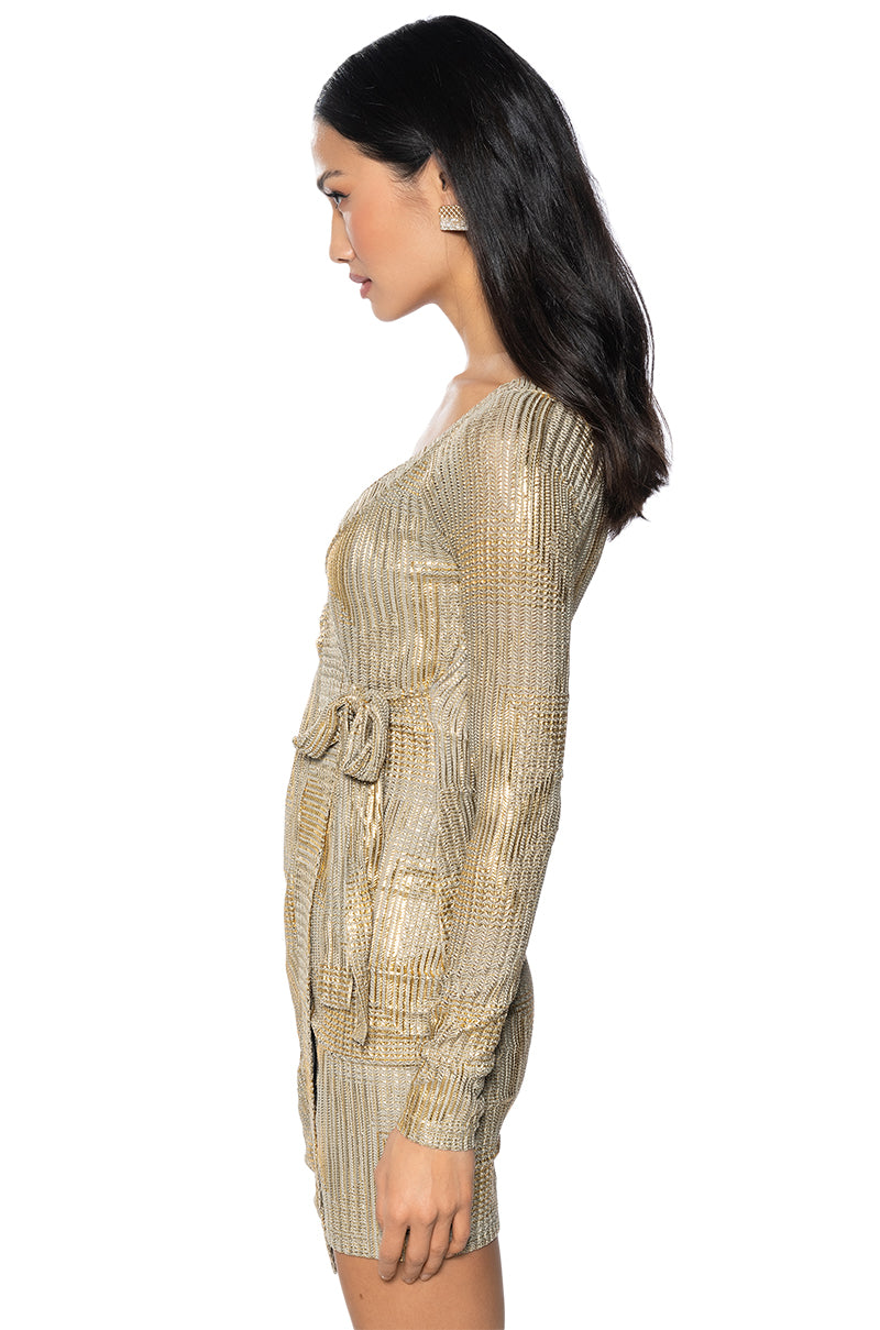 lioness feng shui mini dress blue LIONESS