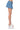 Extra View Coco Pleated Micro Mini Denim Skirt