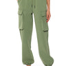 Front View Cocoa Butter Scuba Jogger In Green