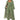 Front View Cocoa Butter Scuba Trench In Green