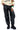 Front View Colder Hours Faux Leather Parachute Pant