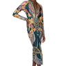 Front View Colette Scarf Print Midi Dress