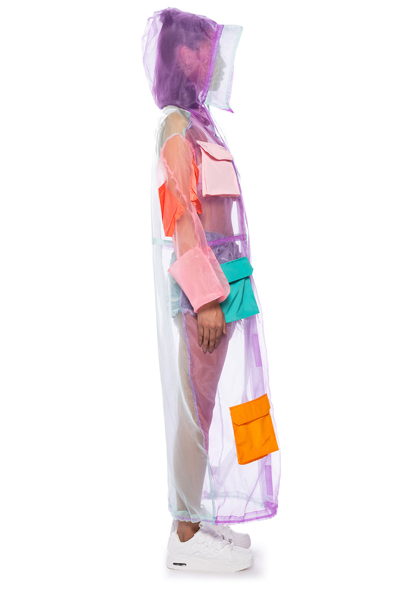 Detail View Color Block Pocket Duster