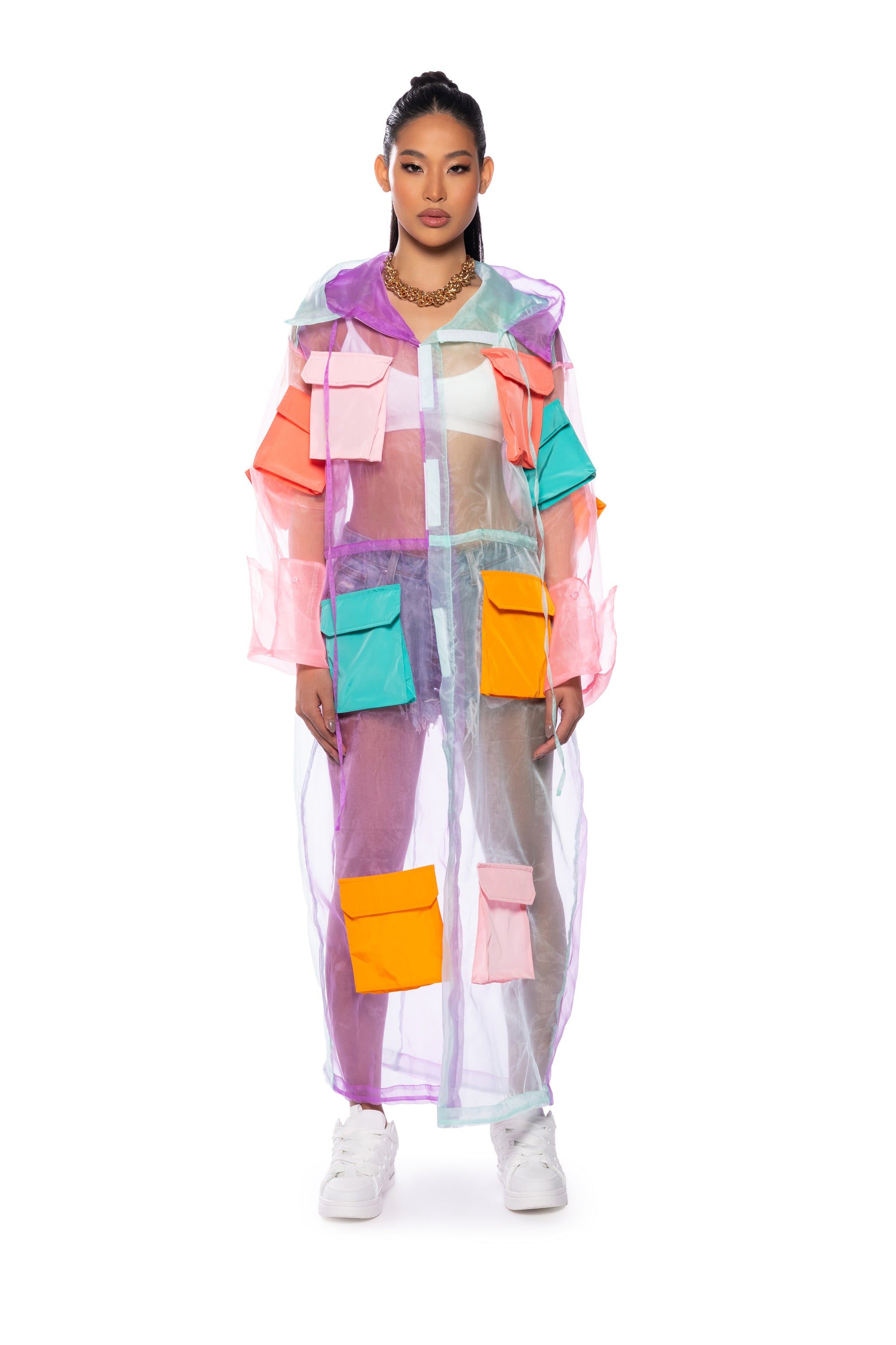 Extra View Color Block Pocket Duster
