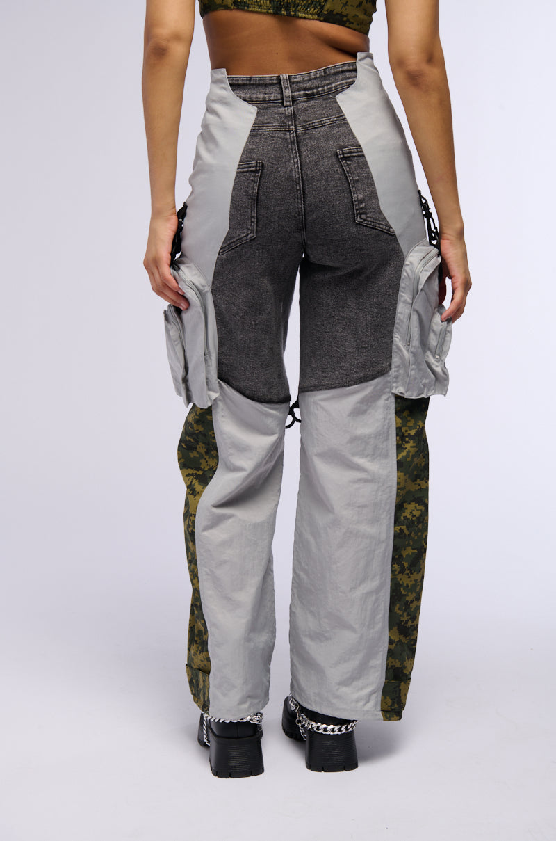 Detail View Combat Combo Denim Trouser