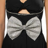 Front View Complete The Look Rhinestone Bow Belt