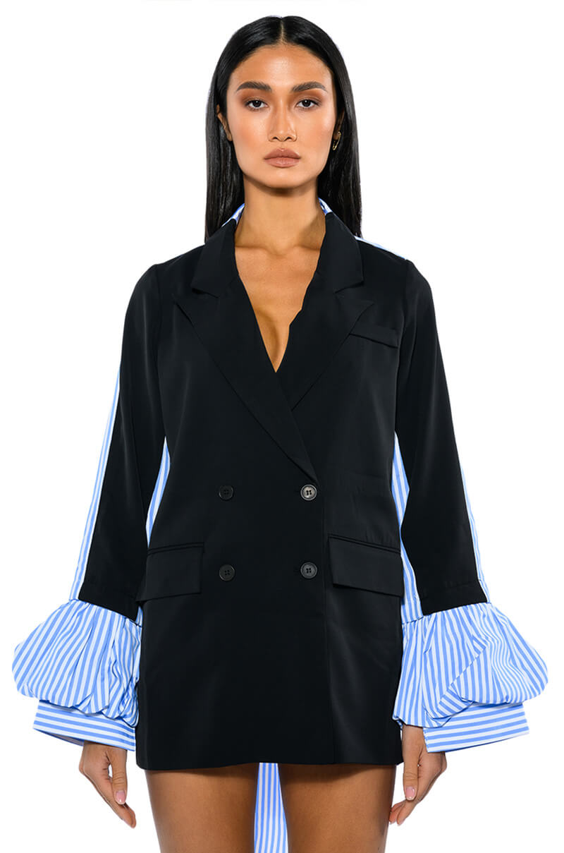 Front View Conrad Blouse Blazer