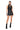 Full View Cool Girl Hooded Mini Dress In Black