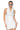 Front View Cool Girl Hooded Mini Dress In White