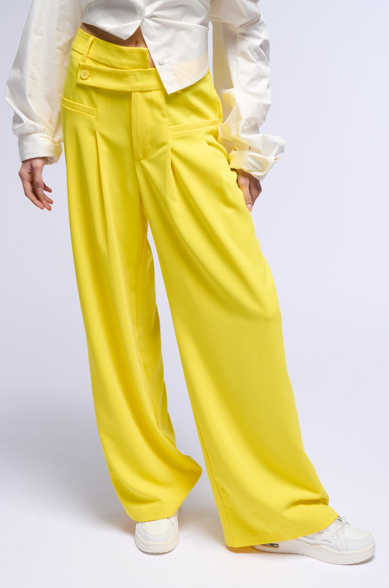 Front View Cool Girl Wide Leg Trouser