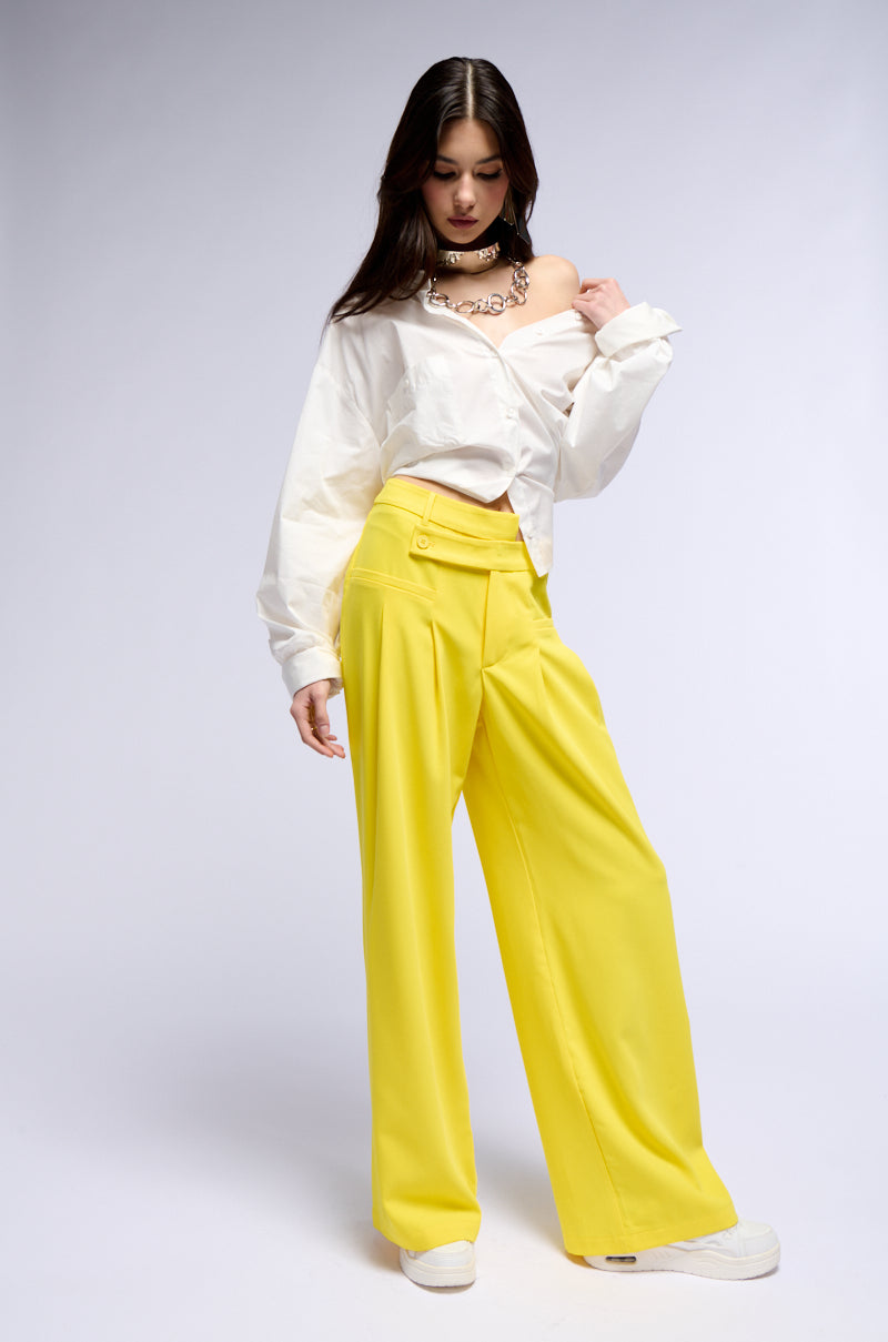 Back View Cool Girl Wide Leg Trouser
