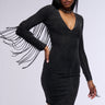 Front View Cool It Cowboy Fringe Mini Dress