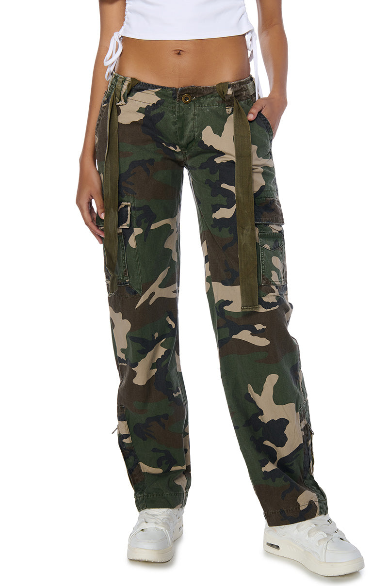 Front View Copy That Camo Cargo Pant